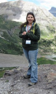 Alejandra Martinez on a hilltop