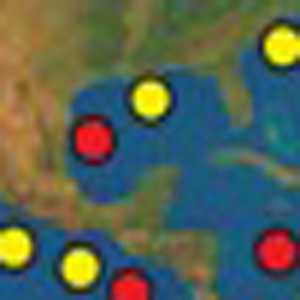 Map of hydrates in the Gulf of Mexico