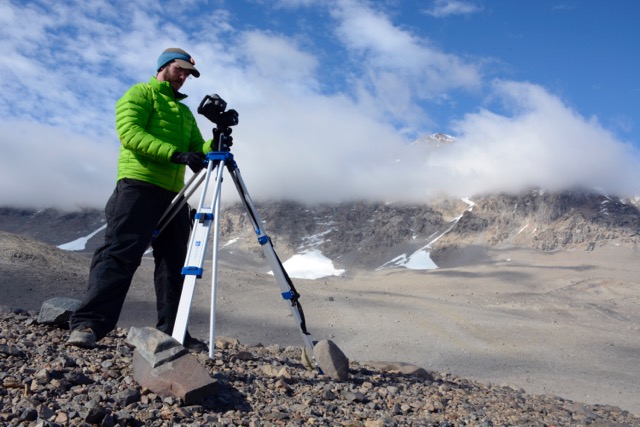 Joseph Levy, Research Associate at the University of Texas Institute for Geophysics, has been named a NASA Early Career Fellow for his work looking at erosion on Saturn's moon, Titan. Levy is pictured here on his most recent field work expedition to McMurdo Dry Valleys in Antarctica. (Photo courtesy Joseph Levy)