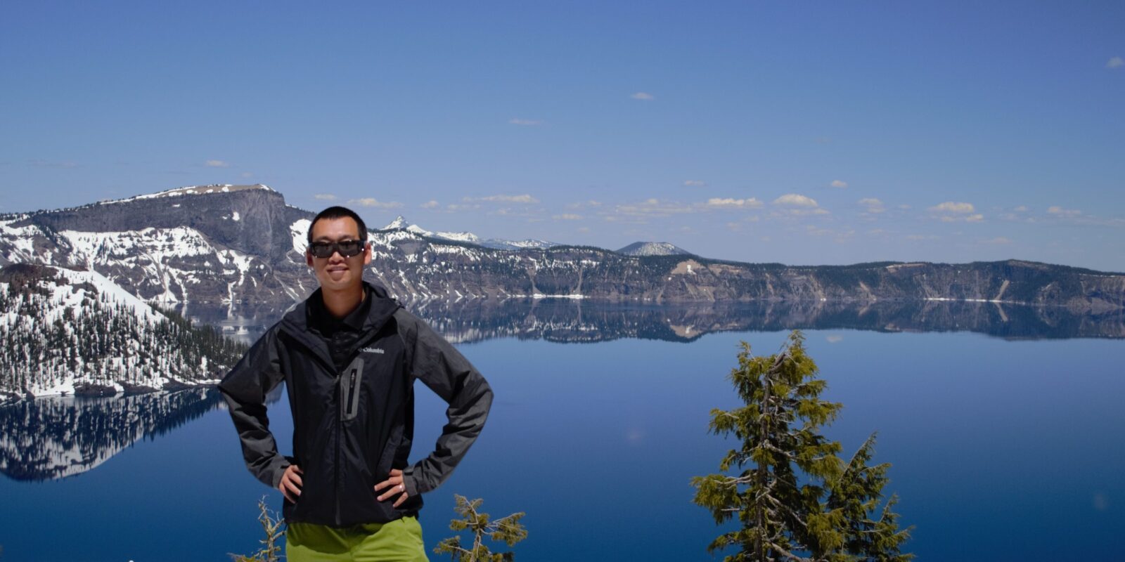 Dunyu Liu at Crater Lake.