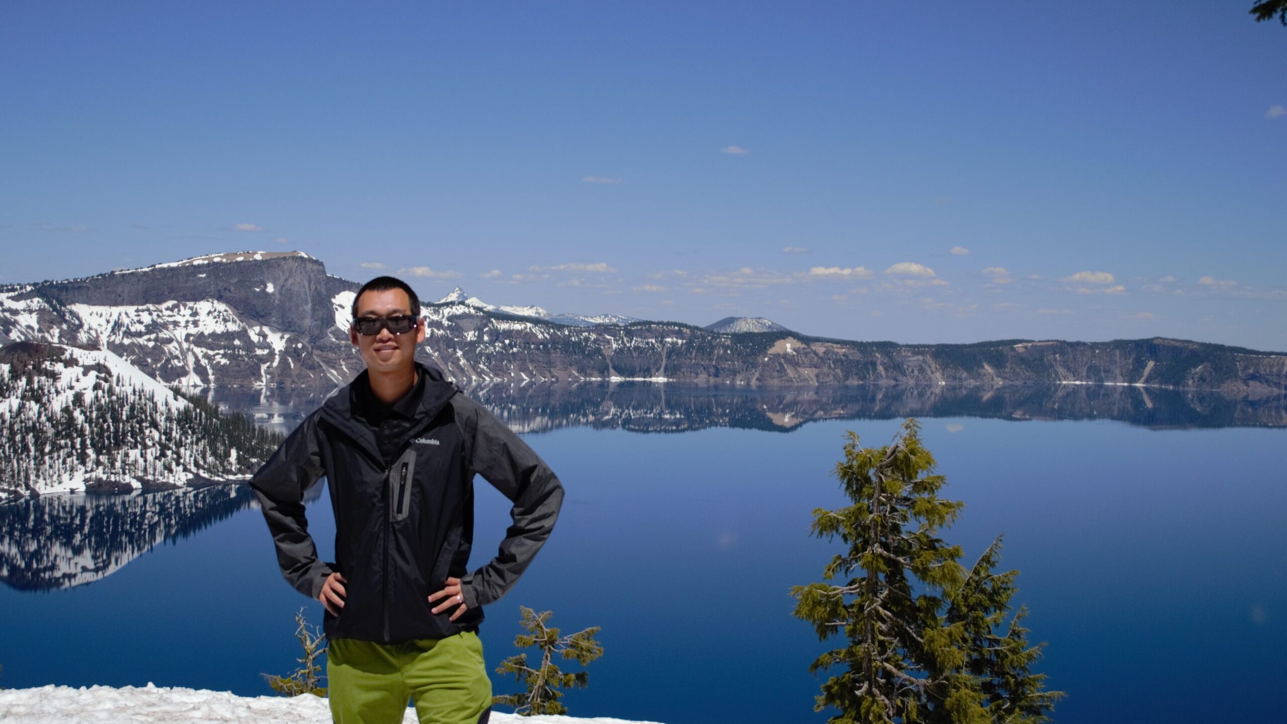 Dunyu Liu at Crater Lake.