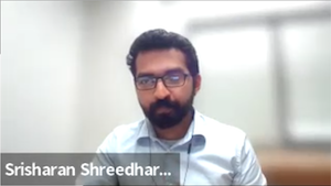 Srisharan Shreedharan during his talk