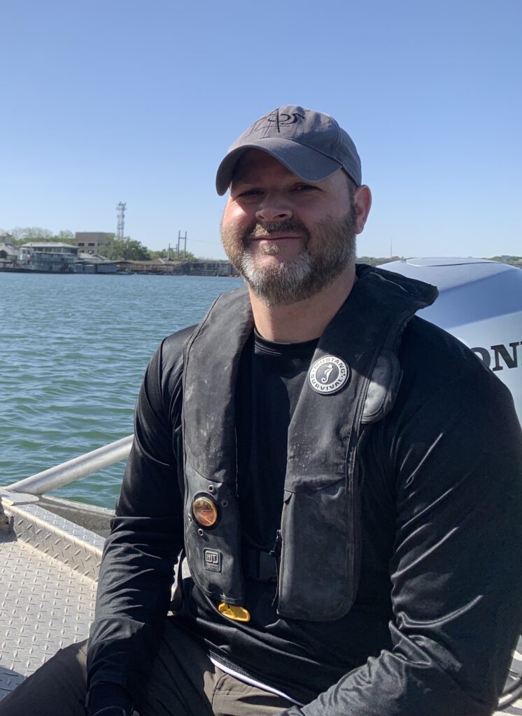 Picture of Ben on a boat