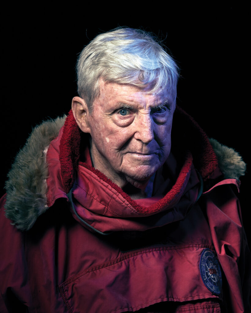 Professional portrait photo of Ian wearing polar gear.