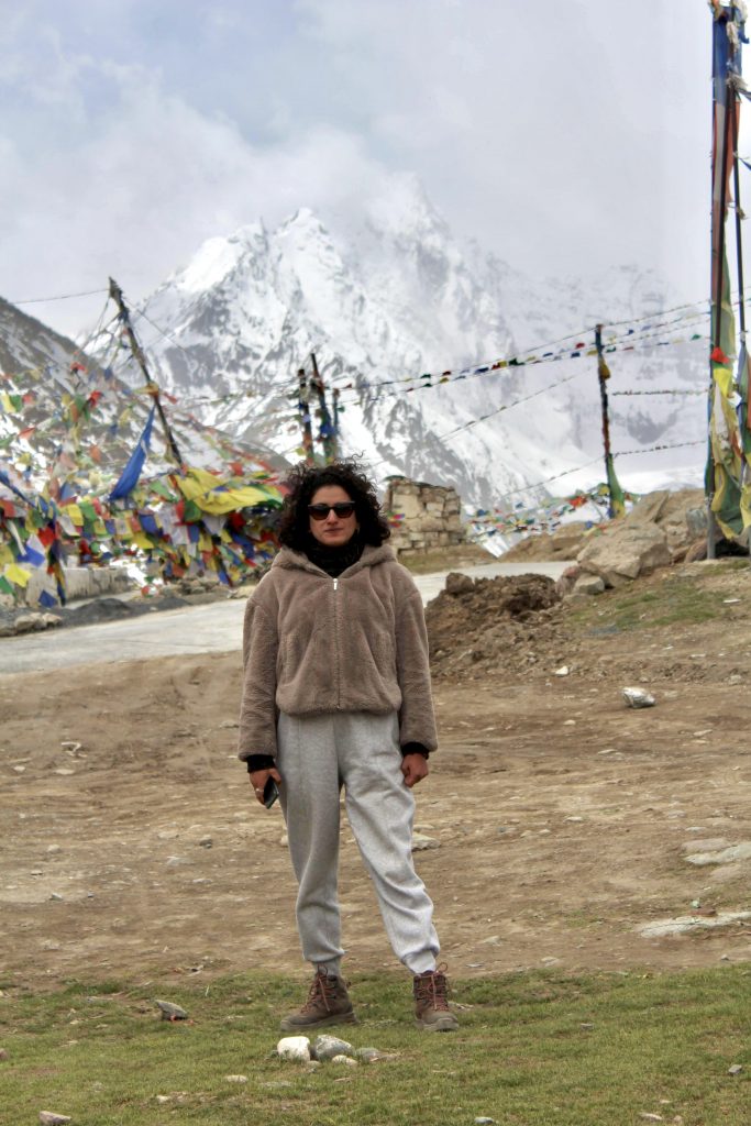 Photo of Shivangini up in the mountains