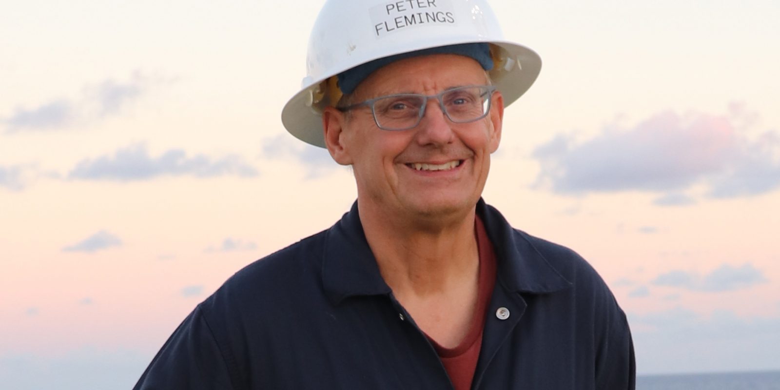 Photo of Peter at sea.