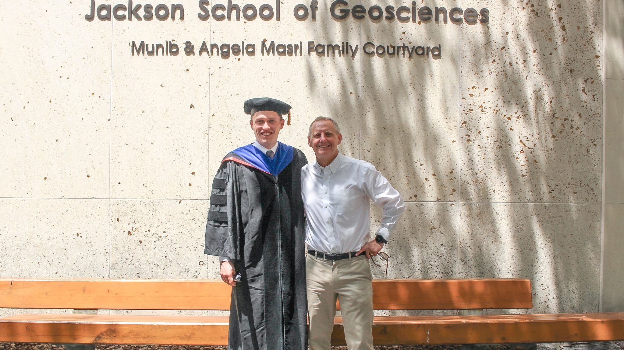 Zach Murphy's PhD graduation photo with advisor Peter Flemings.